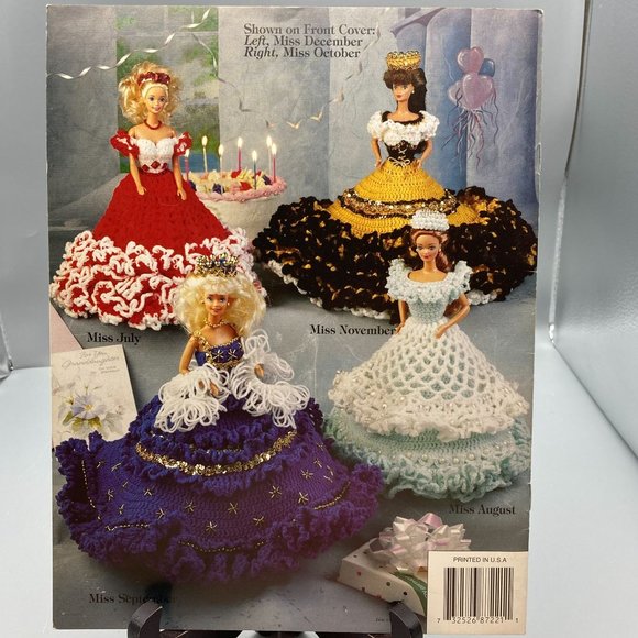 Vintage Thread Crochet Patterns, Fashion Doll Birthday Belles Vol II 1993, Annie - Picture 2 of 2